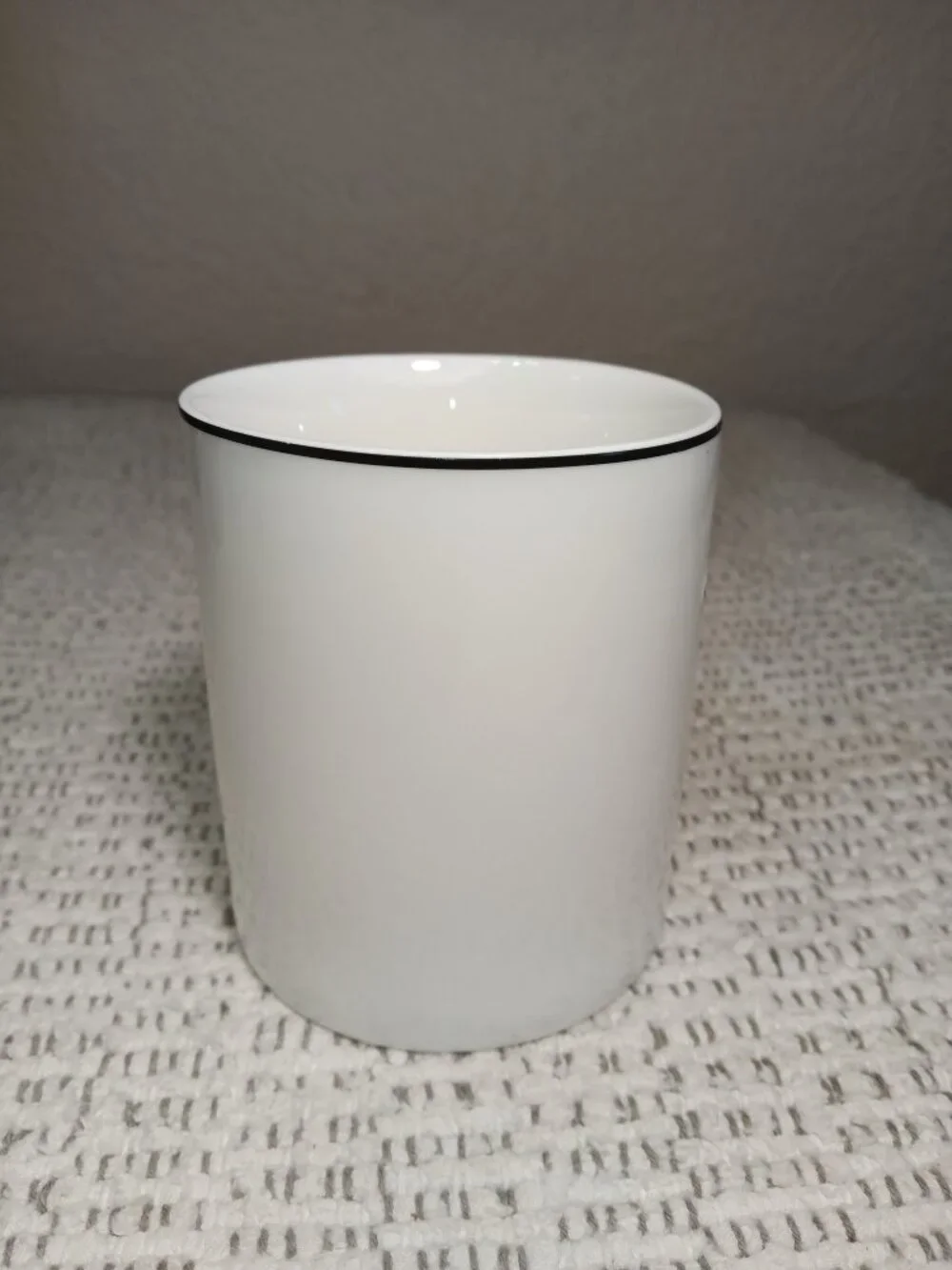 Williams Sonoma Monogram Letter “P” White Black Espresso Mug Coffee Cup